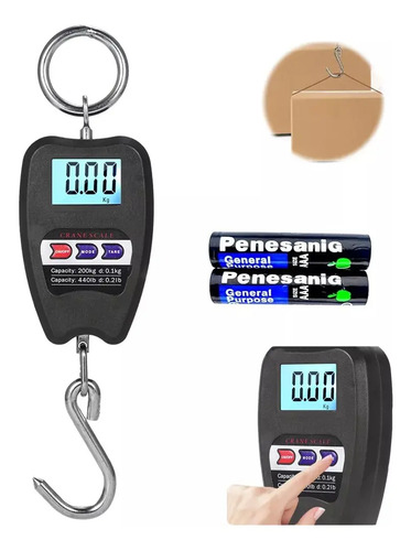 Mini Balanza Digital Colgante Crane 8088 Capacidad 200kg Pantalla Led No A Eleccion 6