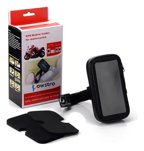 Porta Celular Moto Usb Impermeable Con Cargador Soporte Bolsa 4