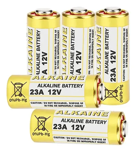 Pack 5 Baterias Pila 23a 12v Control Remoto Porton Alarma 4