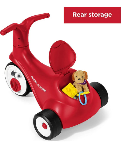 Triciclo Correpasillo Infantil Radio Flyer Fold 2 Go Trike Rojo 3
