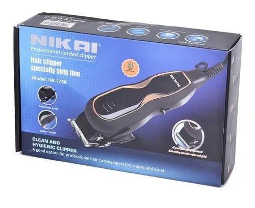 Maquina Cabello Profesional Cortar Pelo Negro/azul 5