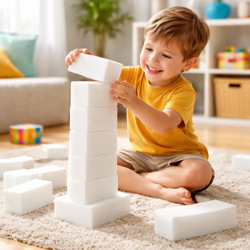 10 Bloques Esponja Espuma Juegos Didacticos Niños 25x15x10 10 Bloques De Espuma 4