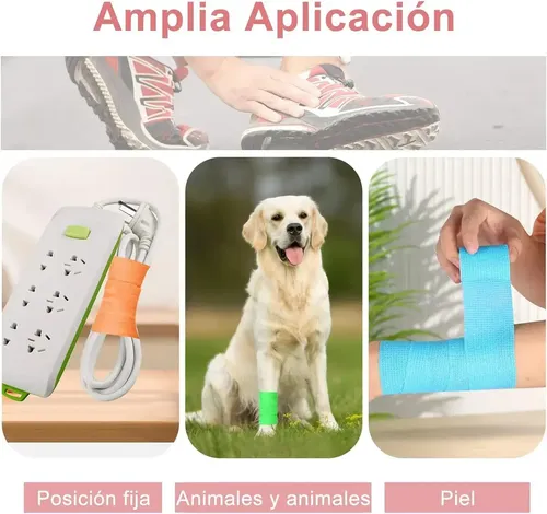 12 Venda Autoadherente Cinta Vendaje Deportes 7.5cm X 4.5m Mix 6