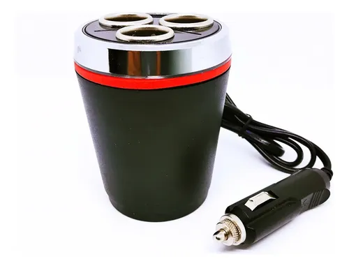 Adaptador Para Enchufe Encendedor Auto 1 A 3 Triple + Usb 7