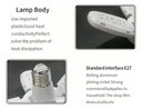 Ampolleta Led 28w Angulo Ajustable 4 Aspas 4+1 Ampolletas Blanca Ly-434 5