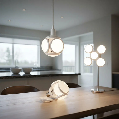 Ampolleta Led Genérica Ampolleta Plegable Globo Color Blanco Blanco Frío
