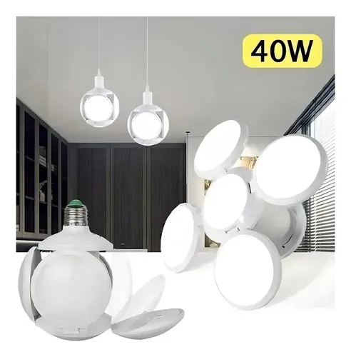 Ampolleta Led Genérica Ampolleta Plegable Globo Color Blanco Frío 40w 2