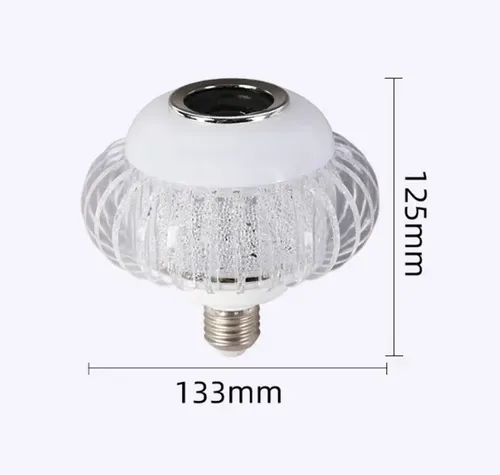 Ampolleta Parlante Colores Led Bola Disco Bluetooth Control Rgb 3