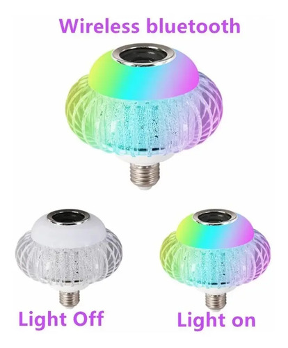 Ampolleta Parlante Colores Led Bola Disco Bluetooth Control Rgb 4