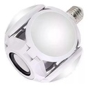 Ampolleta Ufo  Parlante Bluetooth E27 Plegable Music Blanco Frío 2
