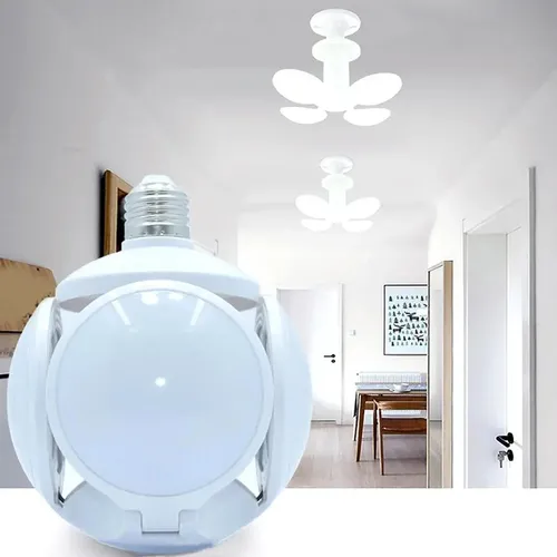 Ampolleta Ufo  Parlante Bluetooth E27 Plegable Music Blanco Frío 5