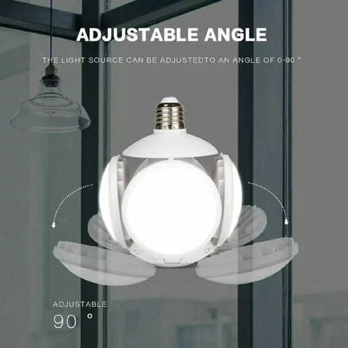 Ampolleta Ufo  Parlante Bluetooth E27 Plegable Music Blanco Frío 6