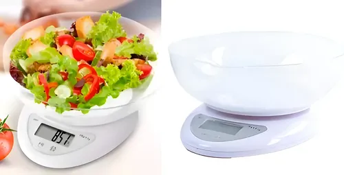 Balanza Pesa Digital Cocina Genérica 5 Kg Con Bowl Color Blanco 3