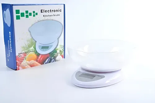 Balanza Pesa Digital Cocina Genérica 5 Kg Con Bowl Color Blanco 5