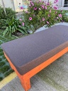 Banca Banqueta Asiento De Madera Terraza Camping Eventos Madera Oscuro Marrón 7