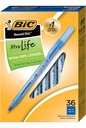 Bic Round Stic Xtra Caja 36 Unidades Lapiz Boligrafo Azul - Azul Acero - Azul