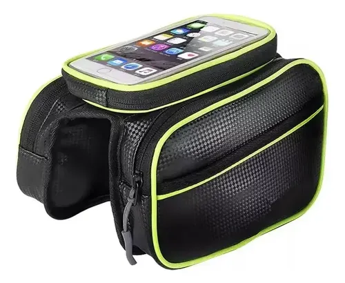 Bolso Alforja Porta Celular Impermeable Para Bicicleta Unico 2