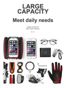 Bolso Alforja Porta Celular Impermeable Para Bicicleta Unico 6