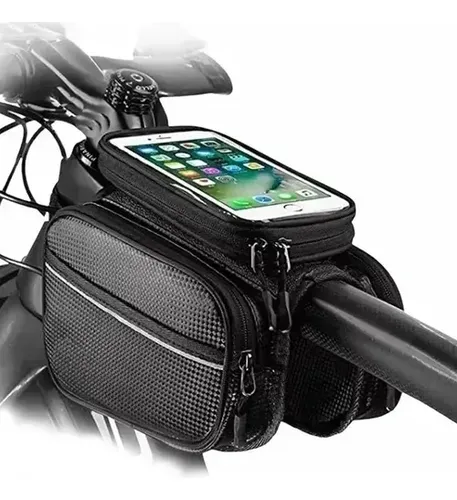 Bolso Alforja Porta Celular Impermeable Para Bicicleta Unico 8
