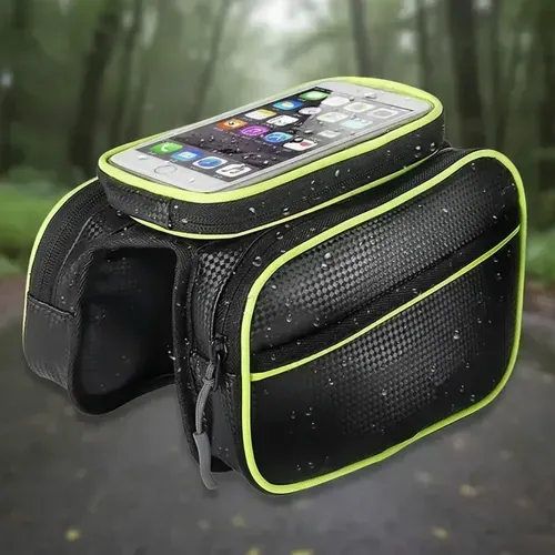 Bolso Alforja Porta Celular Impermeable Para Bicicleta Unico 9