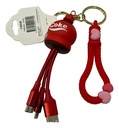 Cable Cargador Usb 3 En 1 Tipo-c / Micro Usb Llavero 31