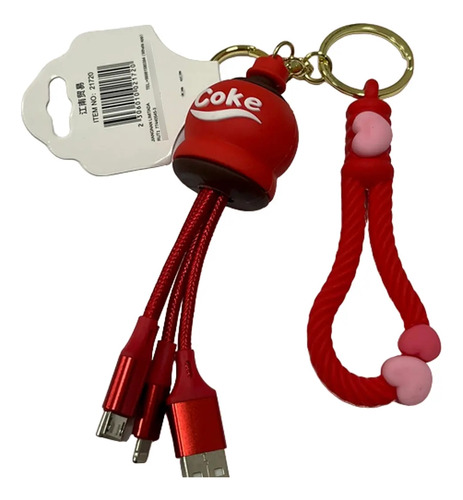 Cable Cargador Usb 3 En 1 Tipo-c / Micro Usb Llavero 69