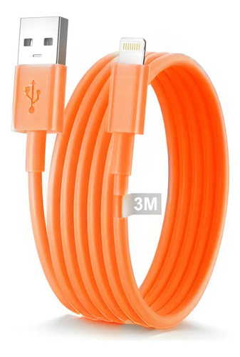Cable Usb Calidad Lightning Compatible iPhone 3 Metros 10 Un Verde 2