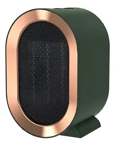 Calefactor Eléctrico Cerámica Estufa Portatil Verde Oscuro 2