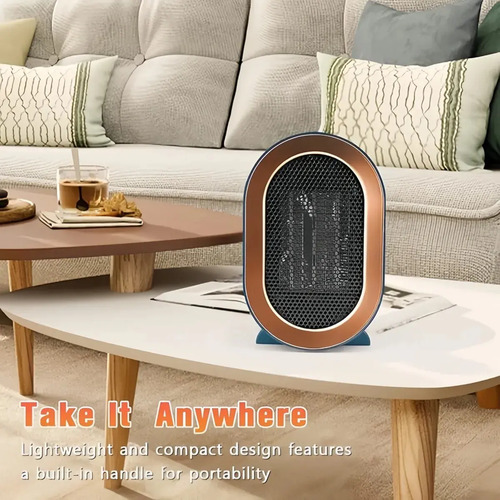 Calefactor Eléctrico Cerámica Estufa Portatil Verde Oscuro 8