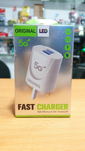 Cargador De Pared Carga Rapida Tipo C Mas 2 Puertos Usb Blanco Tipo C 7