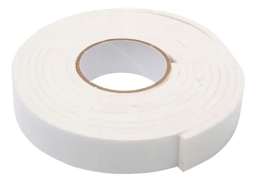 Cinta Adhesiva Doble Faz Blanco Foam 3mt X 1.8cm Doble Cara Liso 3