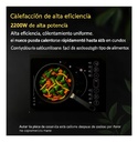 Cocina Eléctrica Portátil Yuedi Vidrio Templado 2200w Negra Negro 2