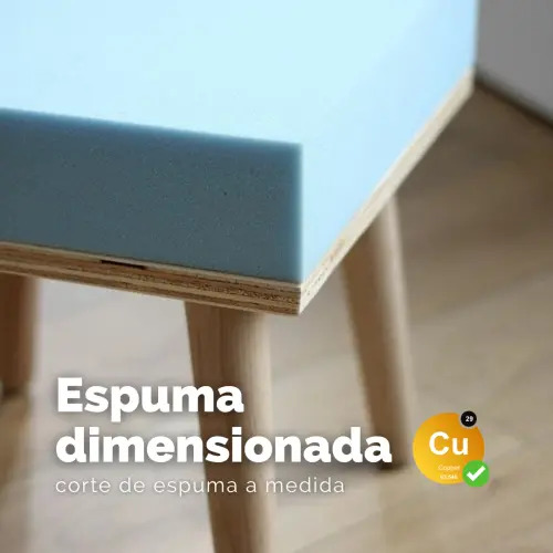 Cojín Espuma Tres Ocho 50x50x5cm Beige Terrazas Sillas Densidad 21 6