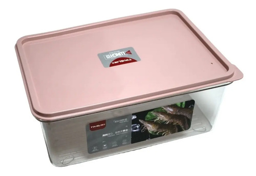 Contenedor Organizador Refrigerador Transparente Con Tapa 2