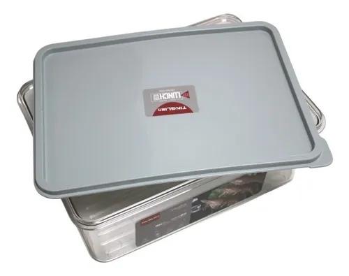 Contenedor Organizador Refrigerador Transparente Con Tapa 4