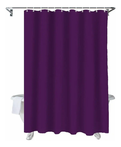 Cortina Baño Ducha Tela Genero Poliéster 180x180 4