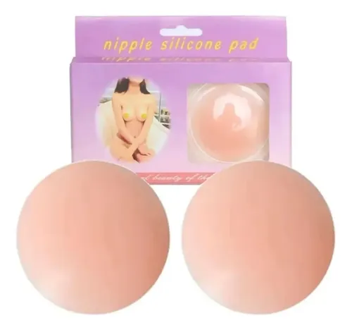 Cubre Pezón De Silicona Rehutilizable Adhesivo Piel Silicona Liso Estándar 5