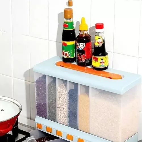 Dispensador 6 En 1 De Cereales Granos Frutos Secos Arroz 4