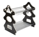 Secador Platos Multiusos 2 Niveles Porta Cubiertos Y Drenaje Cromo 2