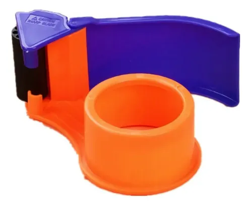 Dispensador De Mano Jbem Tape Dispenser 5 Cm Metal Y Plástico Naranja/blanco/azul 5