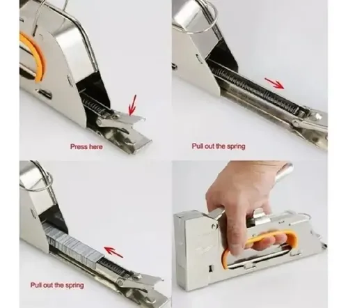 Grapadora Manual Para Tapiceria De Metal Trabajo Pesado 3