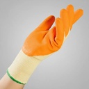 Guante Trabajo Palma Latex Antideslizante Naranjo Seguridad  Naranja 4