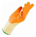 Guante Trabajo Palma Latex Antideslizante Naranjo Seguridad  Naranja 5