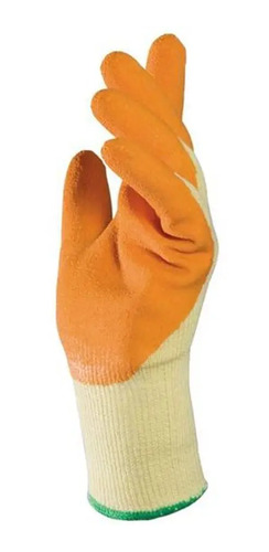 Guante Trabajo Palma Latex Antideslizante Naranjo Seguridad  Naranja 6