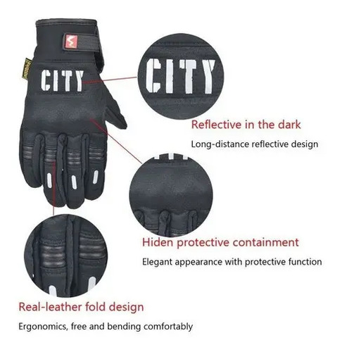 Guantes Para Moto Bicicleta Touch Pantalla Táctil Color Azul Talla M 3