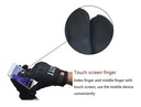 Guantes Para Moto Bicicleta Touch Pantalla Táctil Color Azul Talla M 4