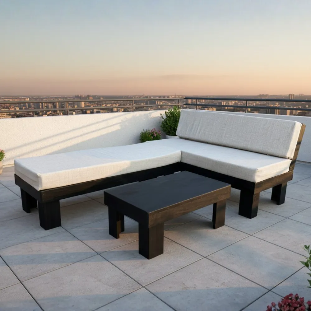 living terraza madera