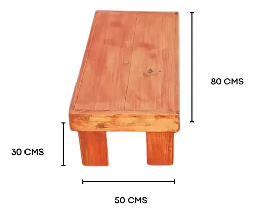 Juego De Terraza Rustico Living Para Departamentos Madera Estructura Marrón 5
