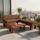 Juego De Terraza Rustico Para Departamentos Madera 3