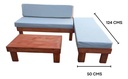 Juego De Terraza Rustico Para Departamentos Madera 10